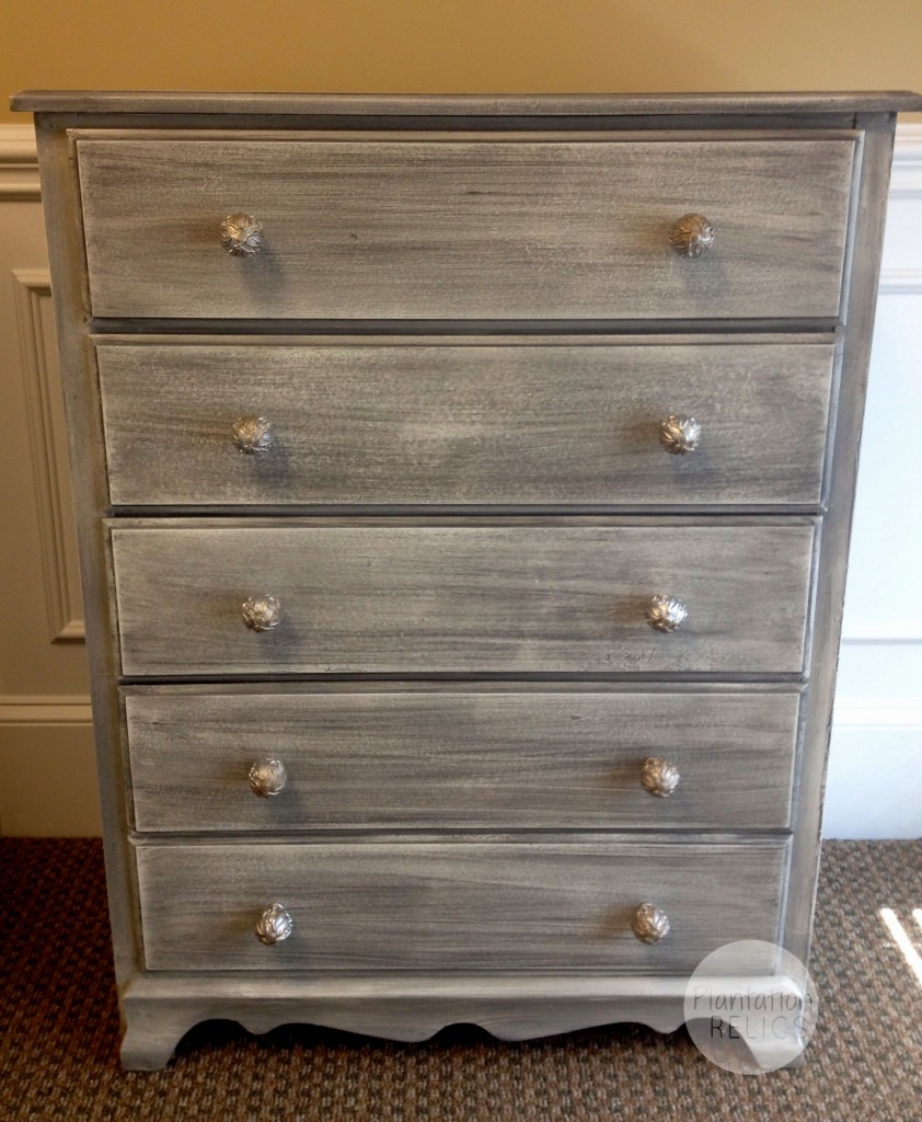 Grey gray chest restoration hardware finish