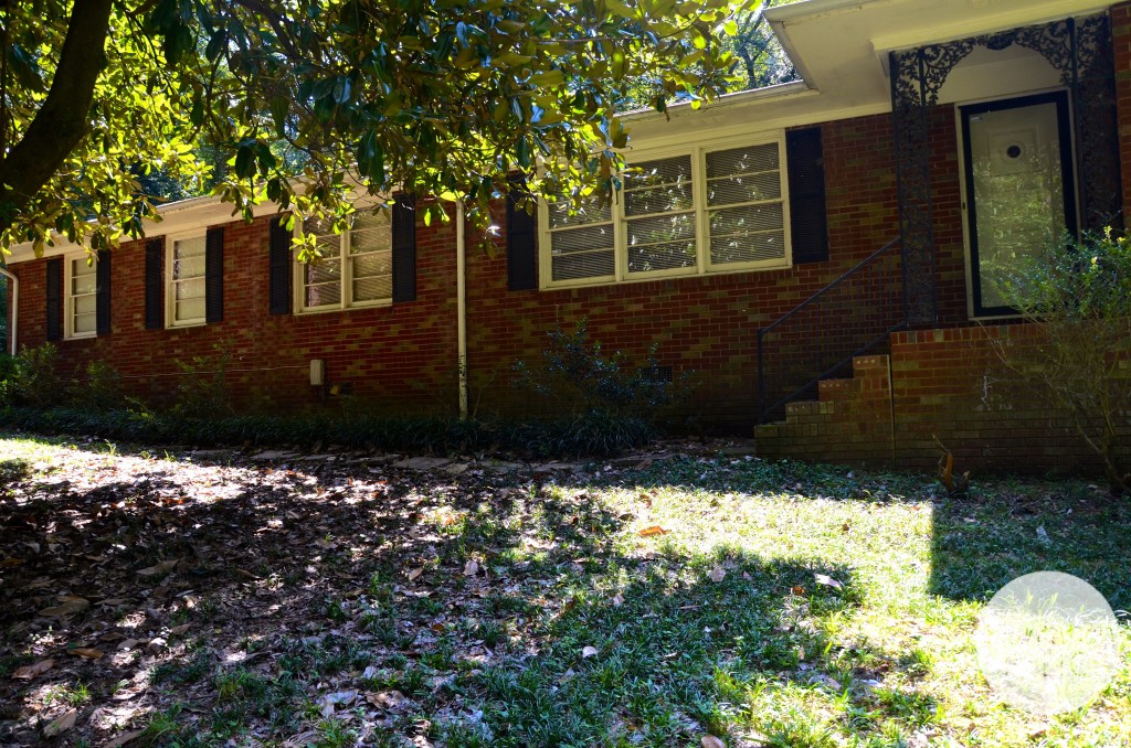 Front porch left side before