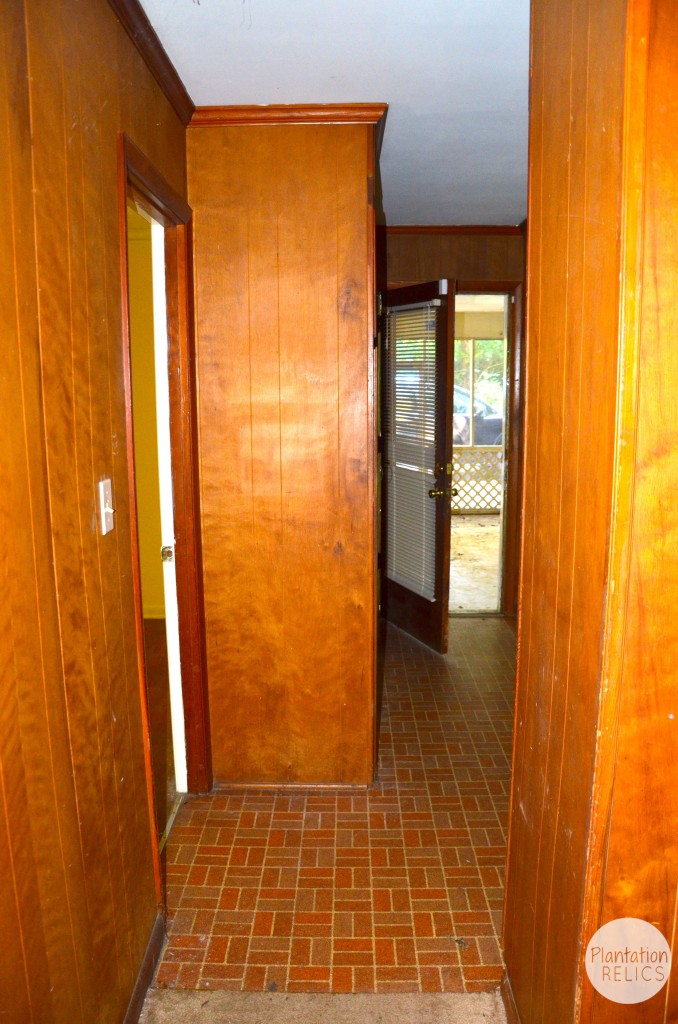 View from the family room into kitchen before