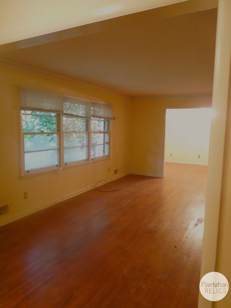 Looking back to front windows from foyer before flip