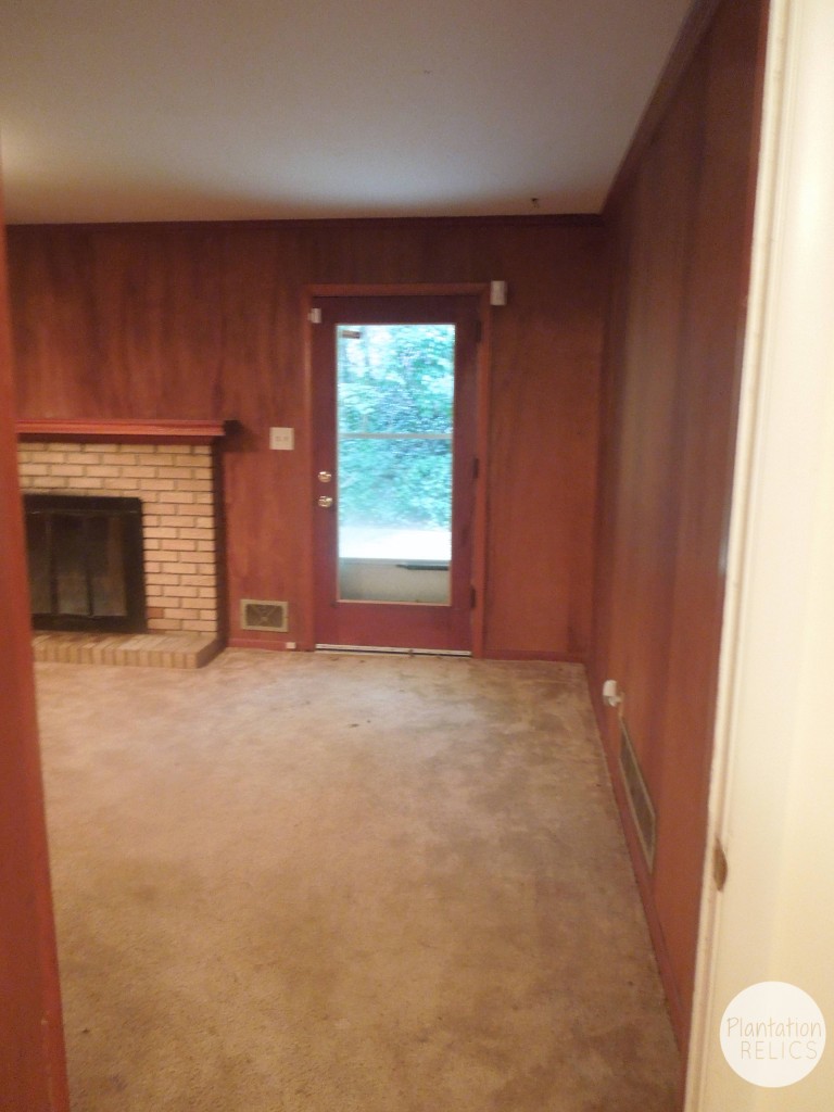 Looking into family from foyer before flip