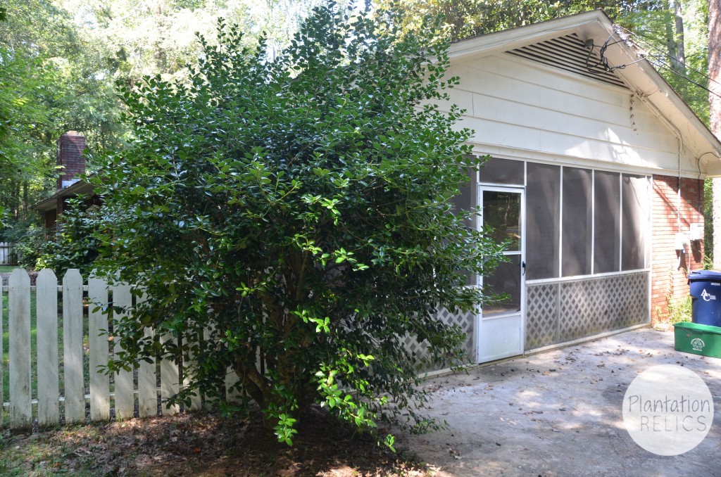 Carport Before From back corner driveway flip