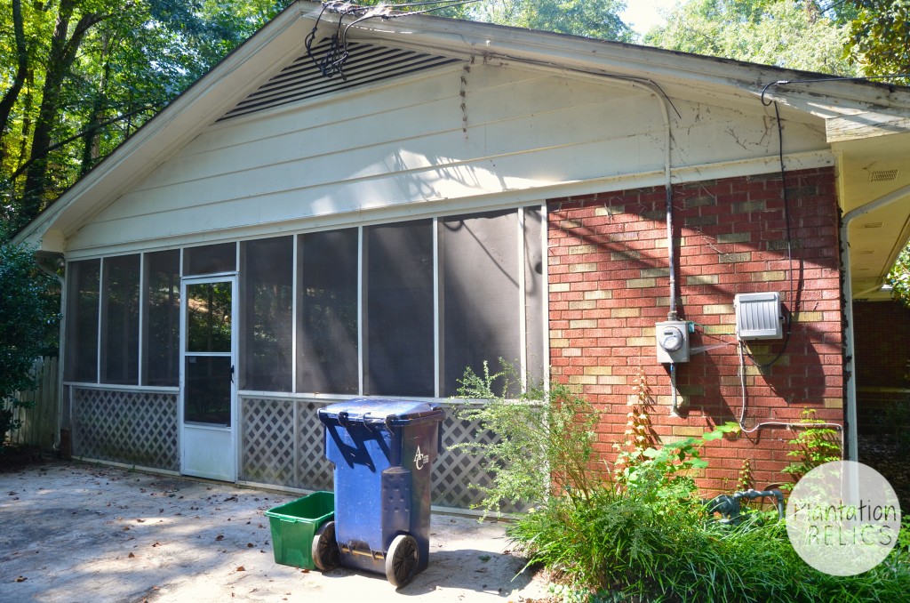 Carport Before from side flip