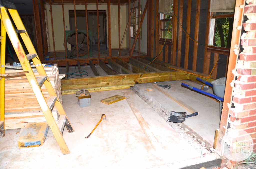 Carport Closing floor joist flip