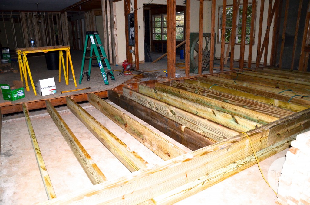 Carport Closing floor joists going in flip