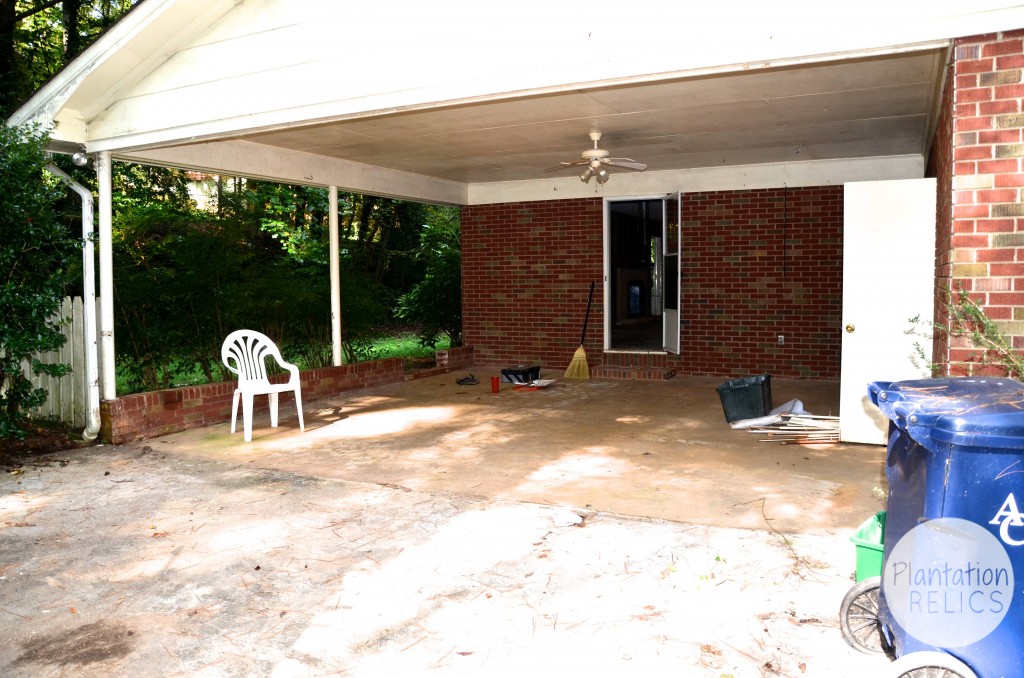 Carport demo from driveway 2