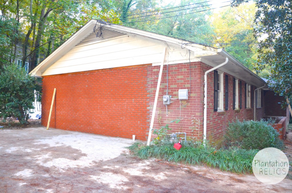 Exterior Closing brick from driveway flip