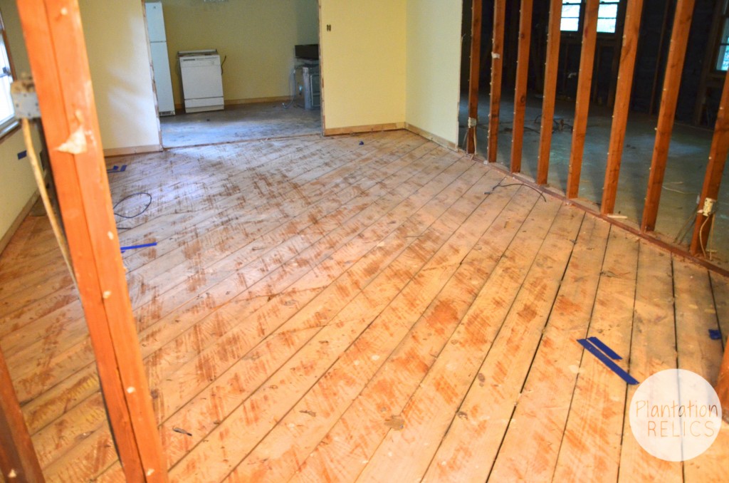 Repair Living floors removed flip