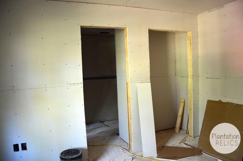 Carport drywall bedroom 2 flip