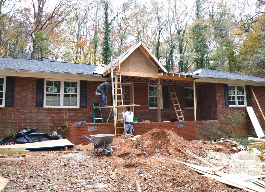 Exterior porch building flip