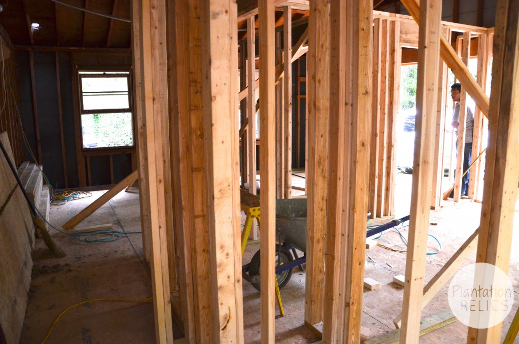 Framing Mudroom