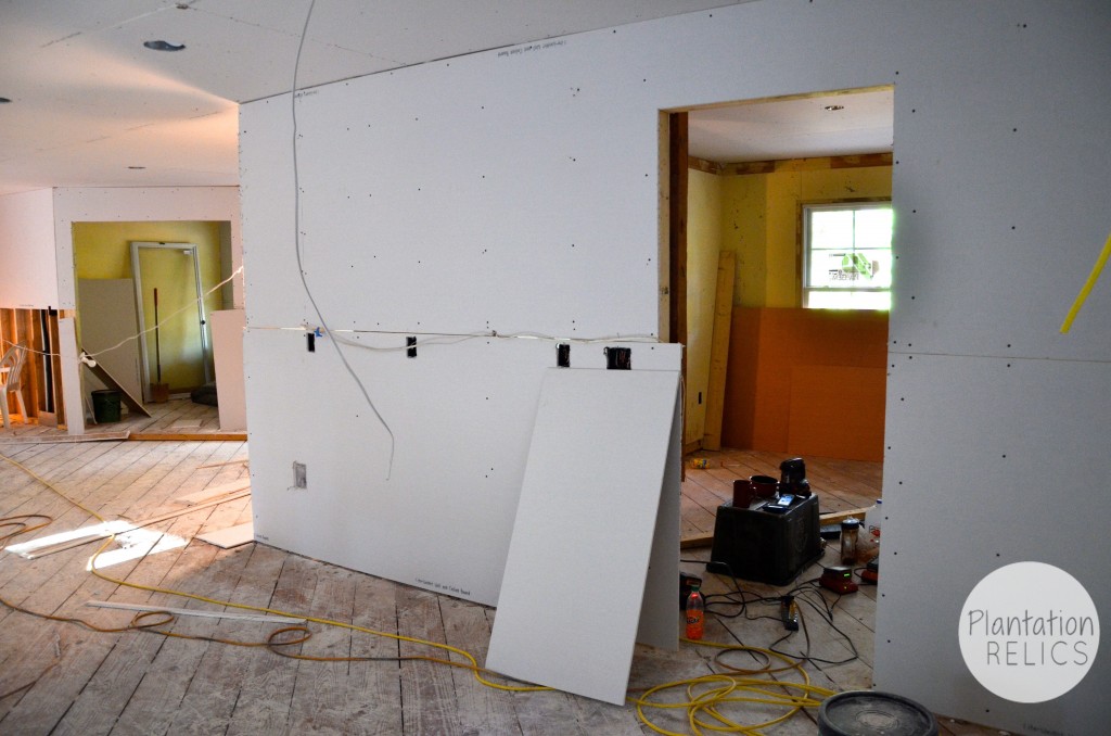 Kitchen drywall 1 flip