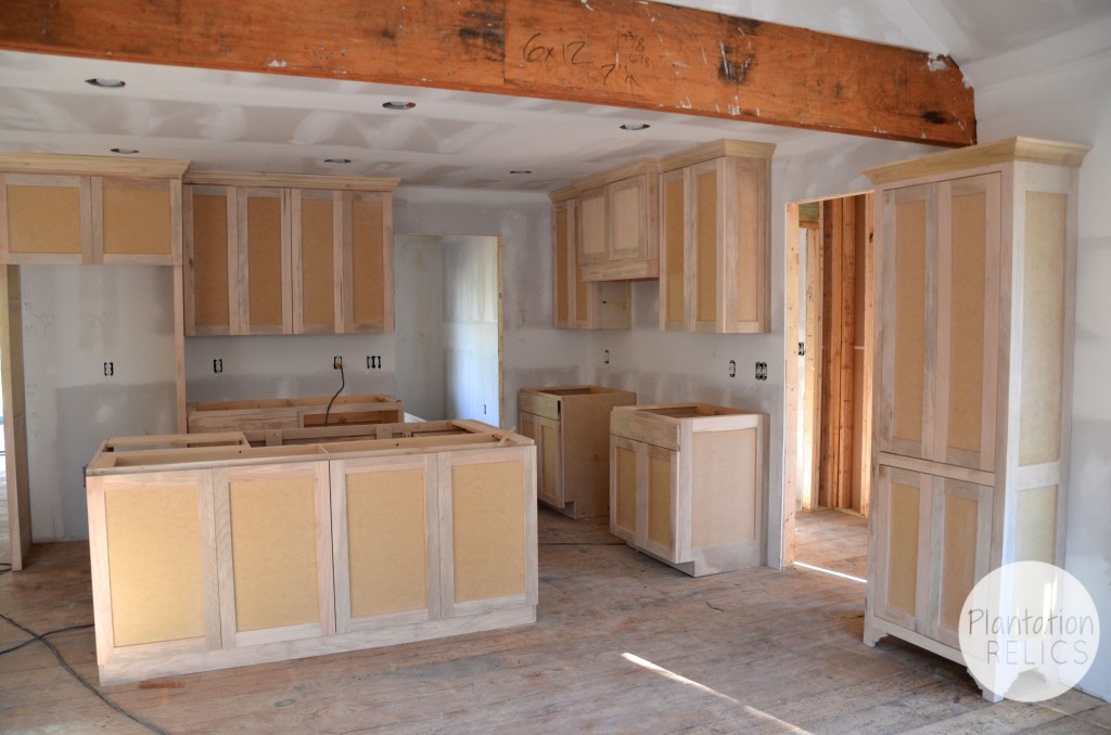 Kitchen cabinets before paint from french door flip