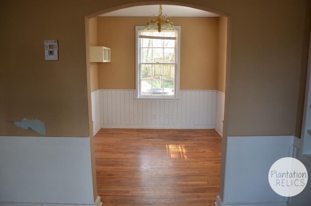 Dining Room Before from living flip