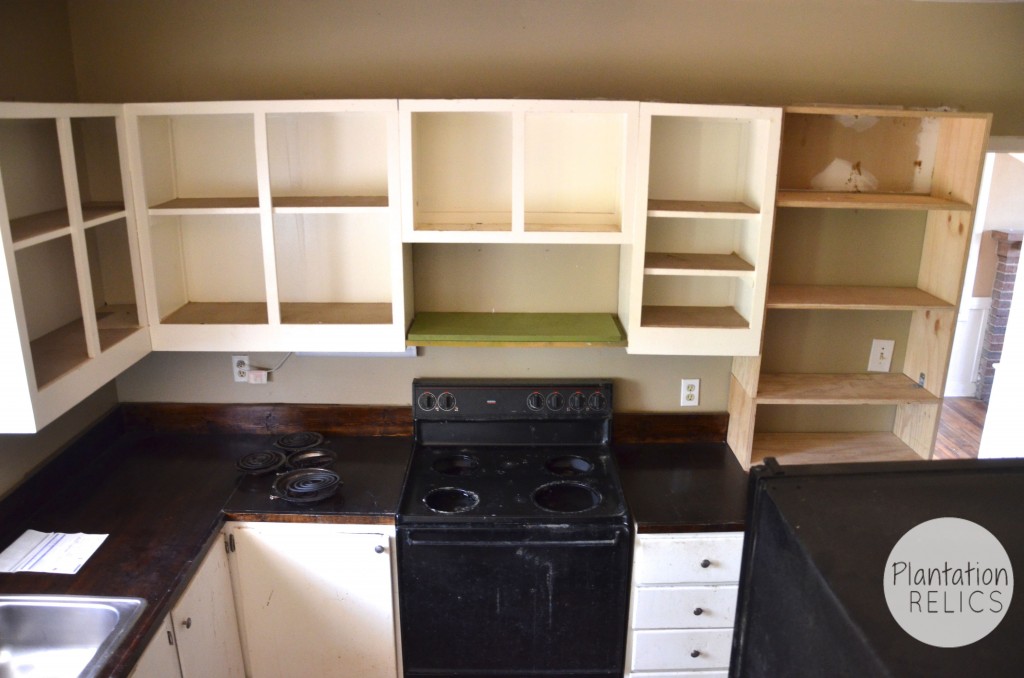 Kitchen Before from stairs cabinets flip