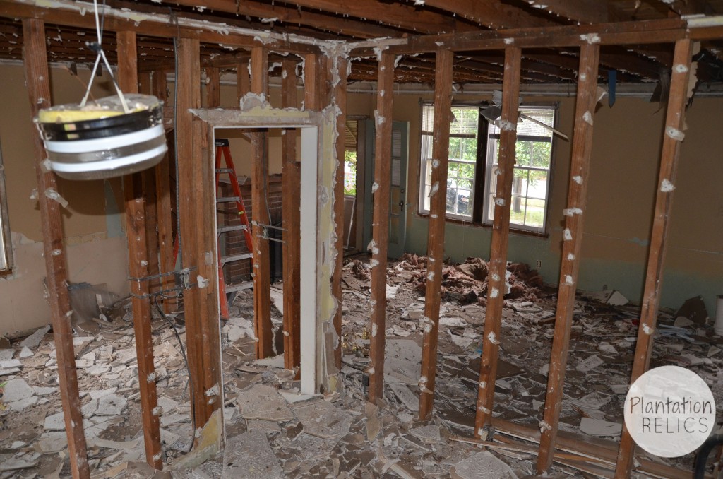 Kitchen demo from back door flip