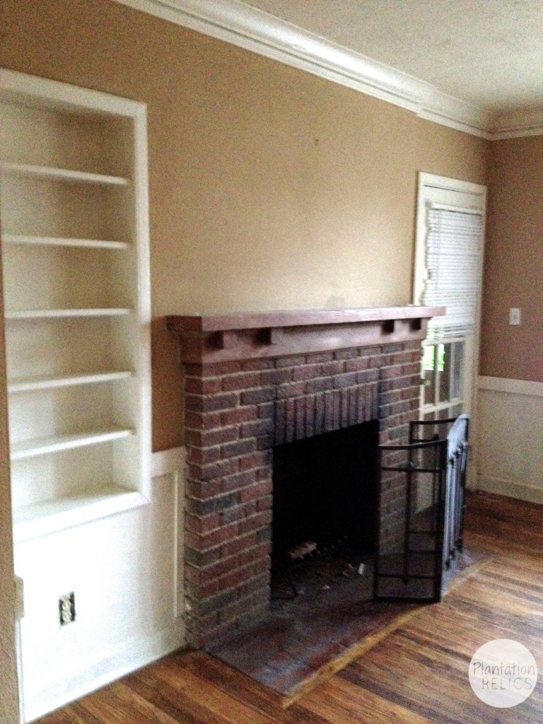 Living Room Before fireplace flip