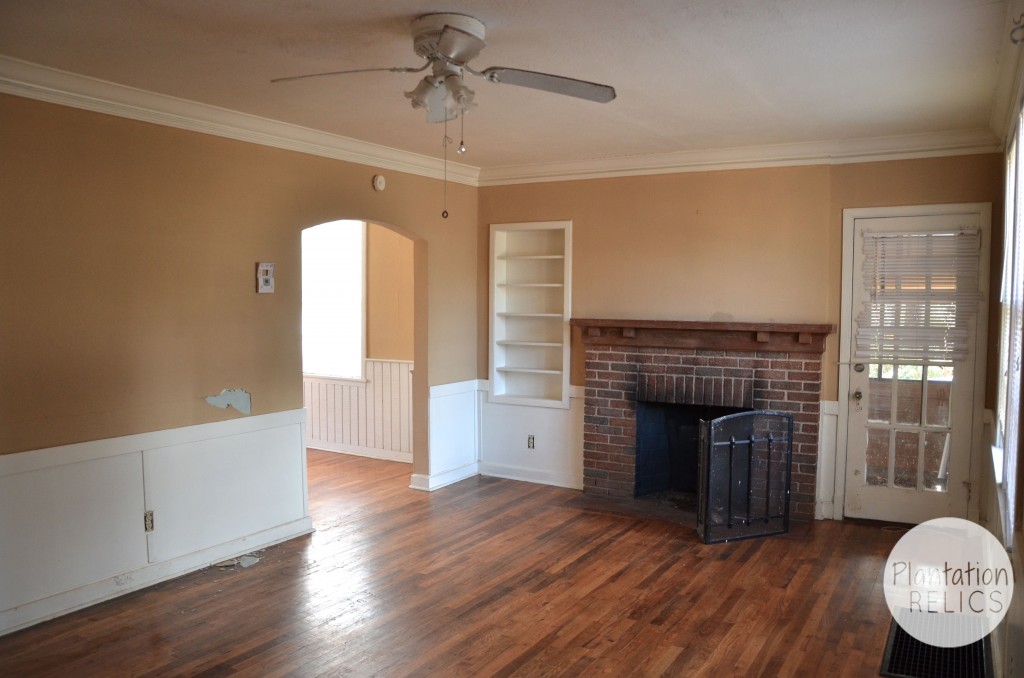 Living Room Before full fireplace flip