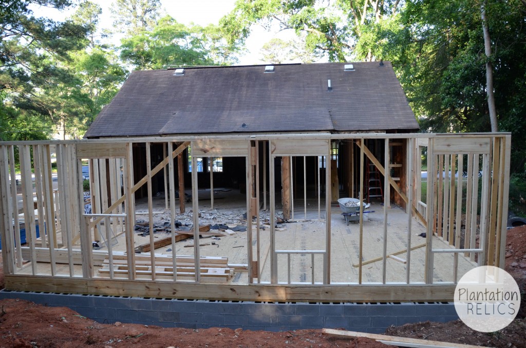 Exterior Addition framing start from back flip