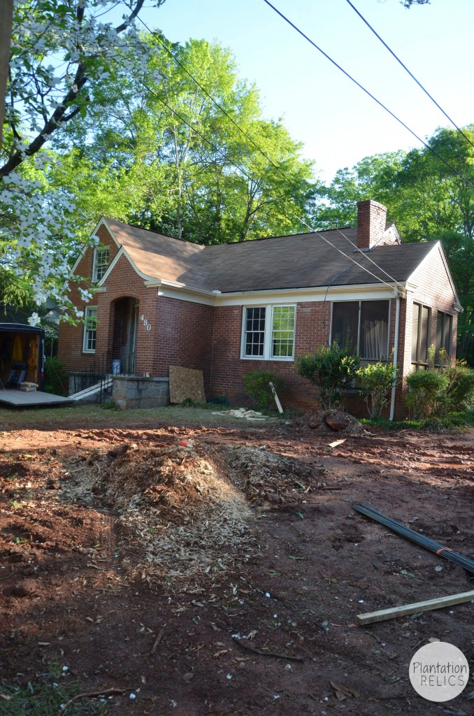 Exterior demo tree cut flip