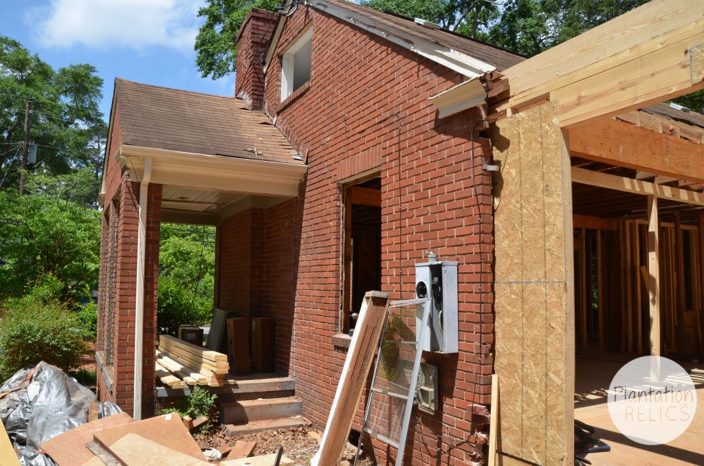 Exterior Addition 1st story from side porch flip