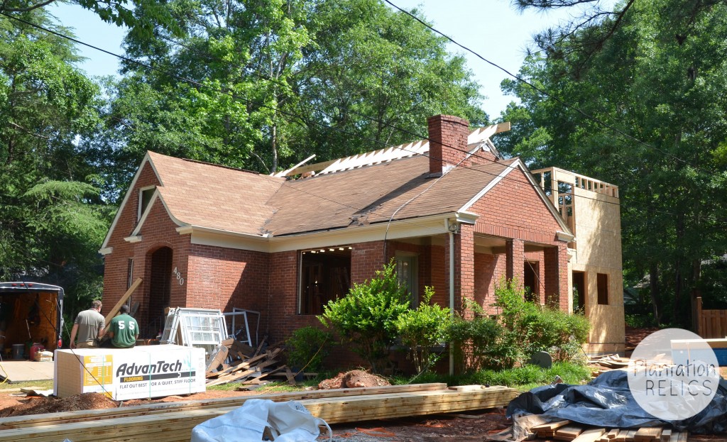 Exterior Roof Extension from road flip