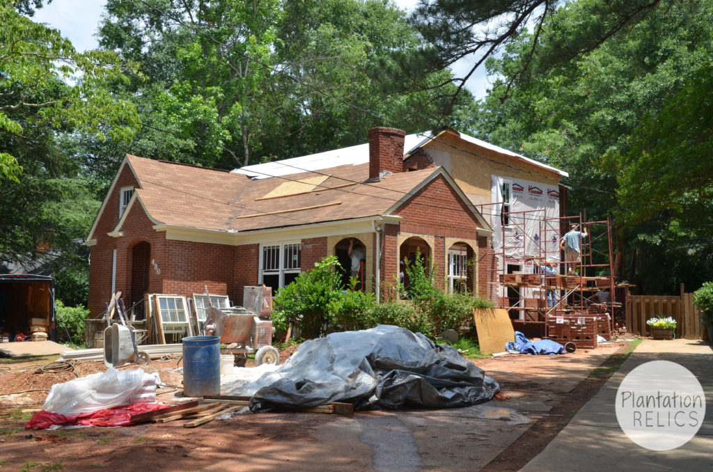 Exterior Brick from road starting flip