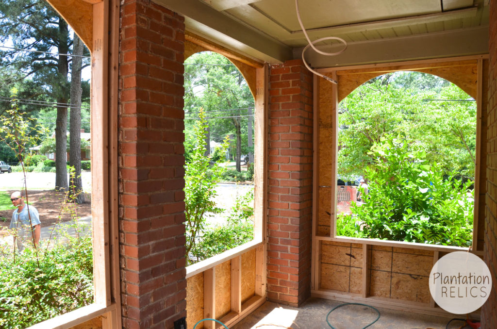 Porch inside framed up flip