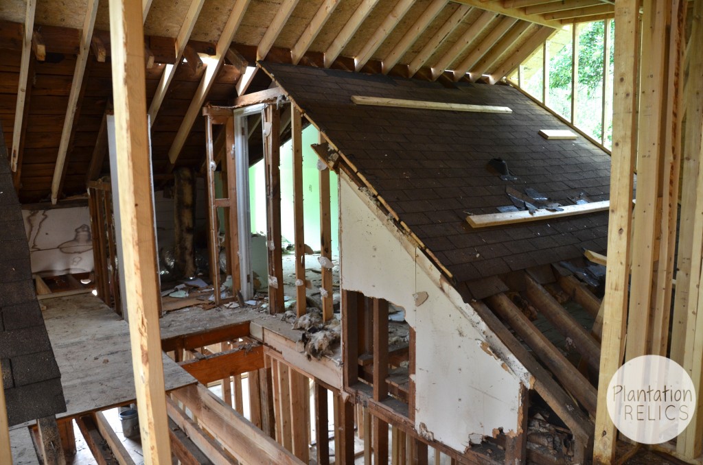 Upstairs Office old roof flip