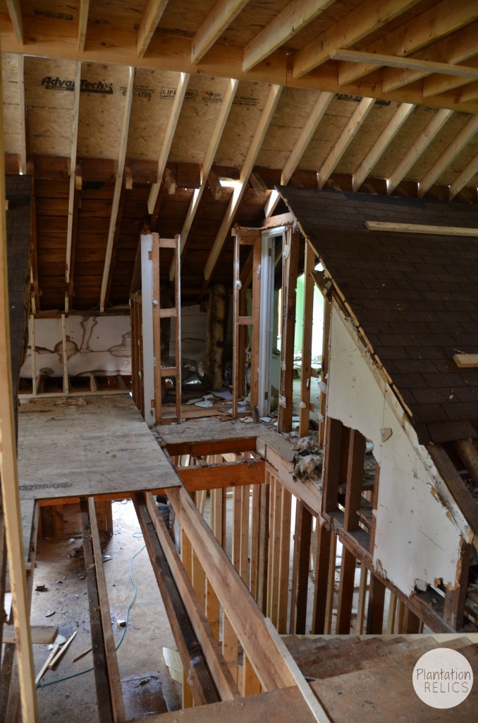 Upstairs Office old roof from hall flip