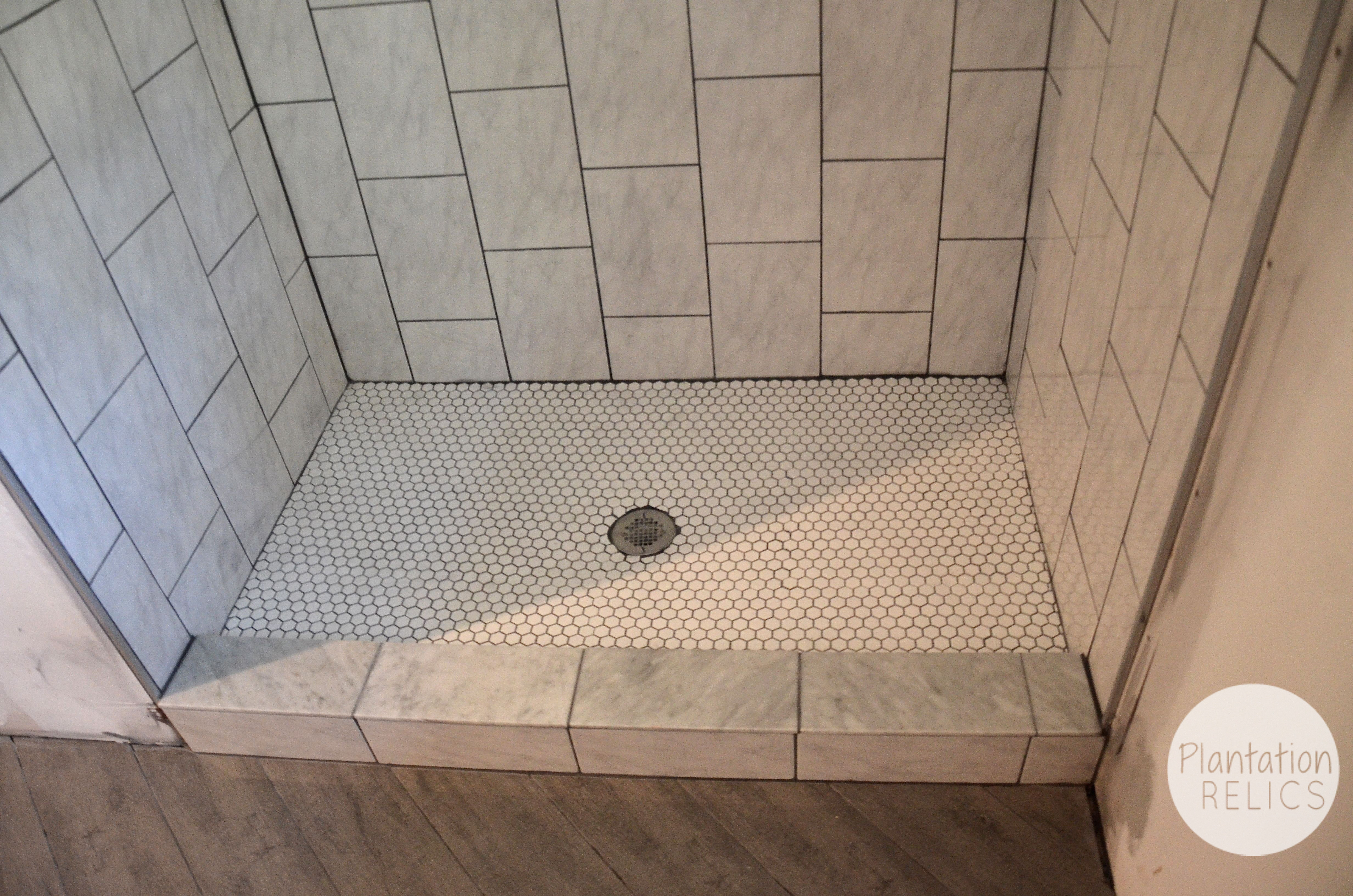Hall Bath Tile Design –It’s Quite the Transformation.